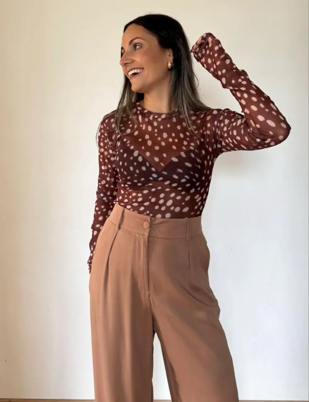 Blusa em Tule Bambi Print