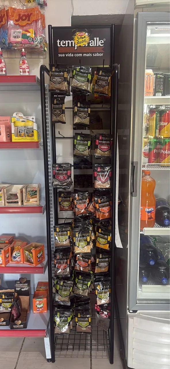 Expositor p salgadinhos e temperos