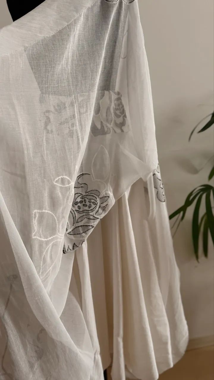 Saia feita de uma cortina  - Foto 4