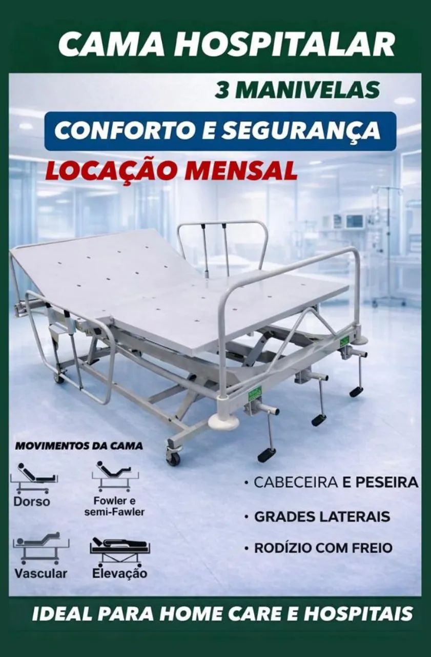 Cama Hospitalar aluguel e venda