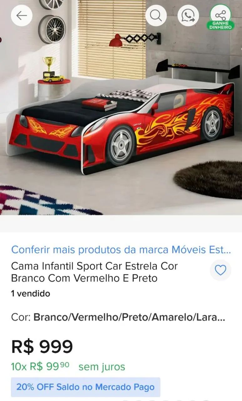 Cama carrinho.