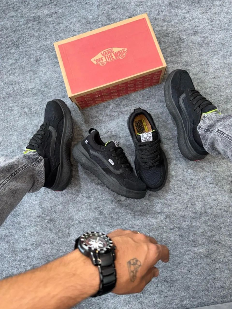 Tênis Vans Neo Prime Couro Cor: All Black Unissex Premium Disponível 34 ao 43 (Foto Real) - Foto 3