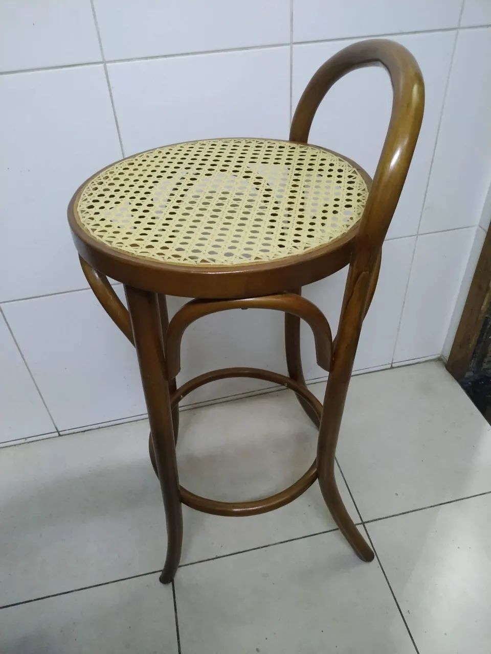 Banqueta Thonet com selo de fábrica original - Foto 2