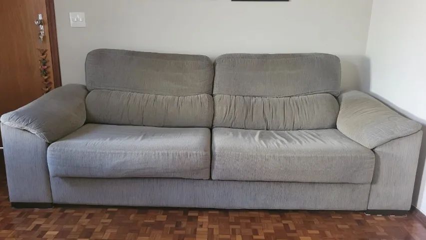 SOFÁ 3 LUGARES RETRÁTIL 'ETNA' + PUFF GIGANTE (COMBO SALA) - Foto 2