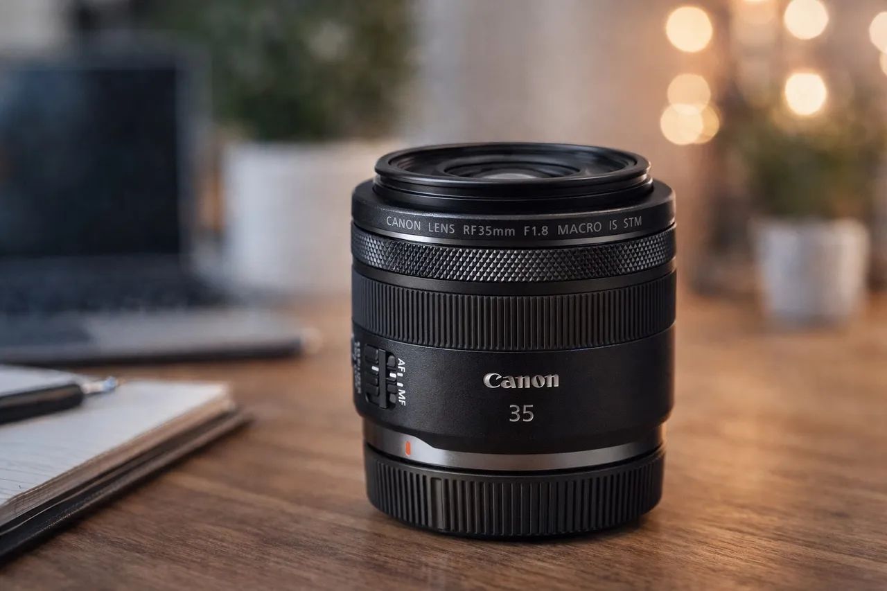 Lente Canon RF 35mm f/1.8 Macro IS STM - Acessórios para Câmeras e