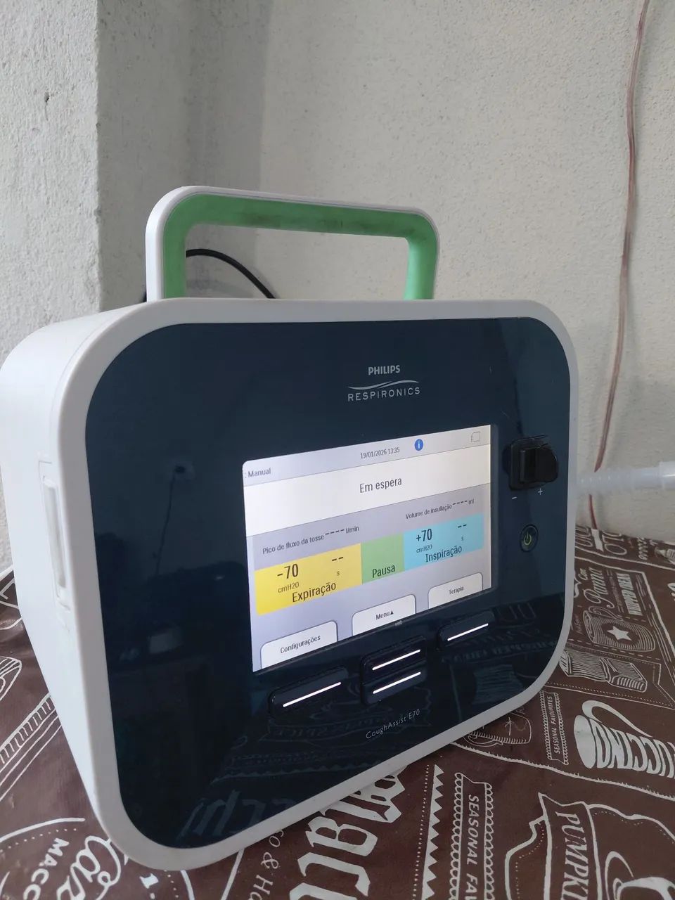 cough assist e70 - philips respironics para  fisioterapeuta