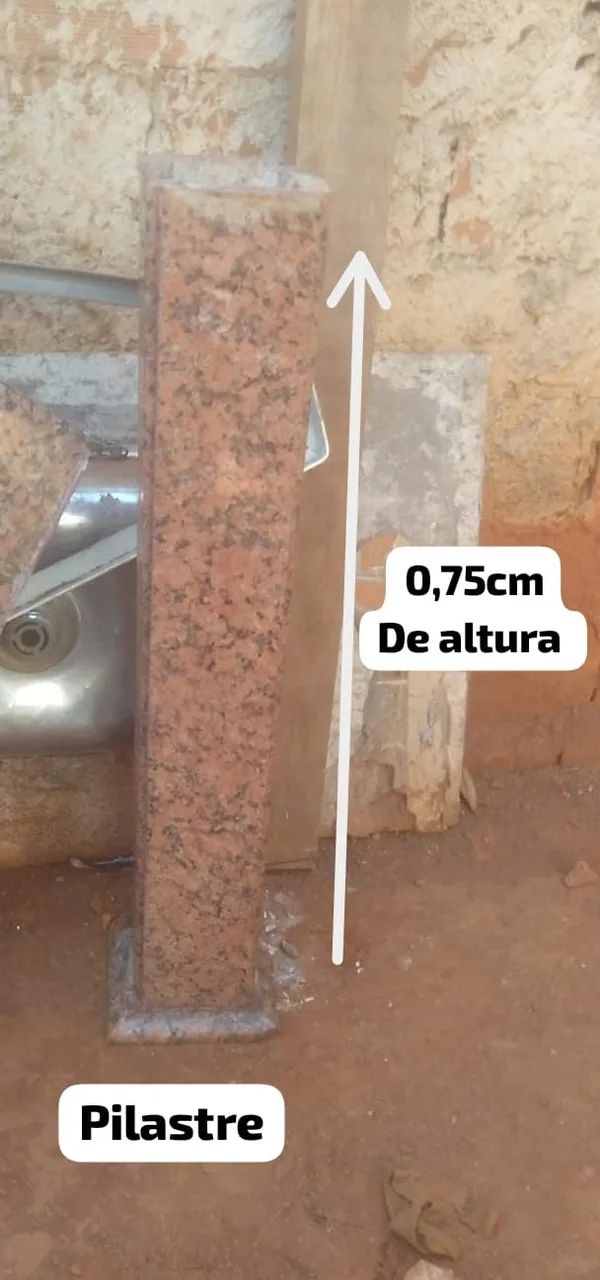 Mesa de mármore com pilastre - Foto 3