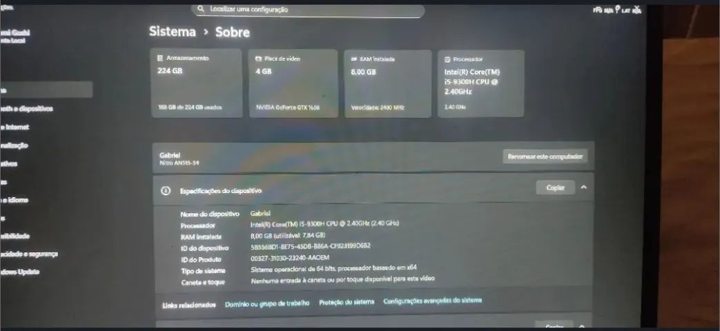 notebook Acer nitro 5  - Foto 3