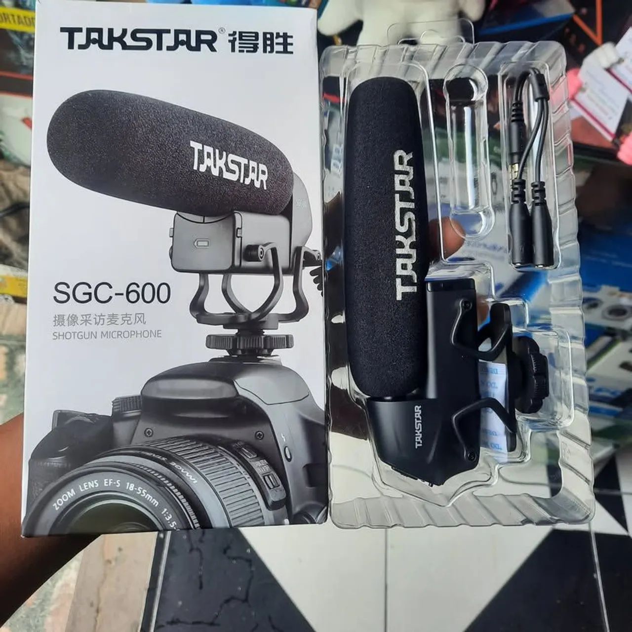 Microfone condensador para Câmera Filmadora Live - Takstar DRSL (Loja Fisica) - Foto 5