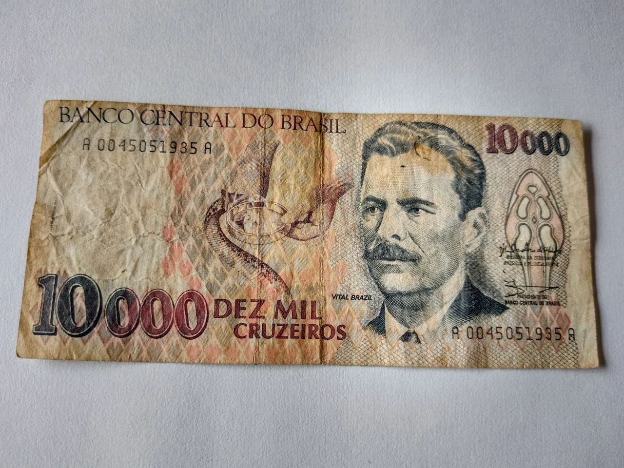 Cédula 10.000 cruzeiros 