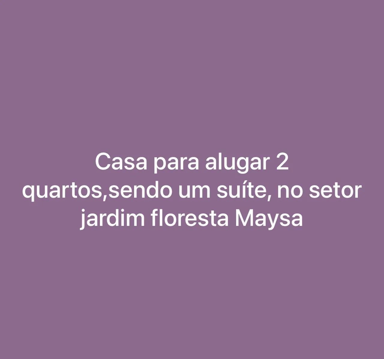 Casa na rua das arapongas Maysa ,trindade 