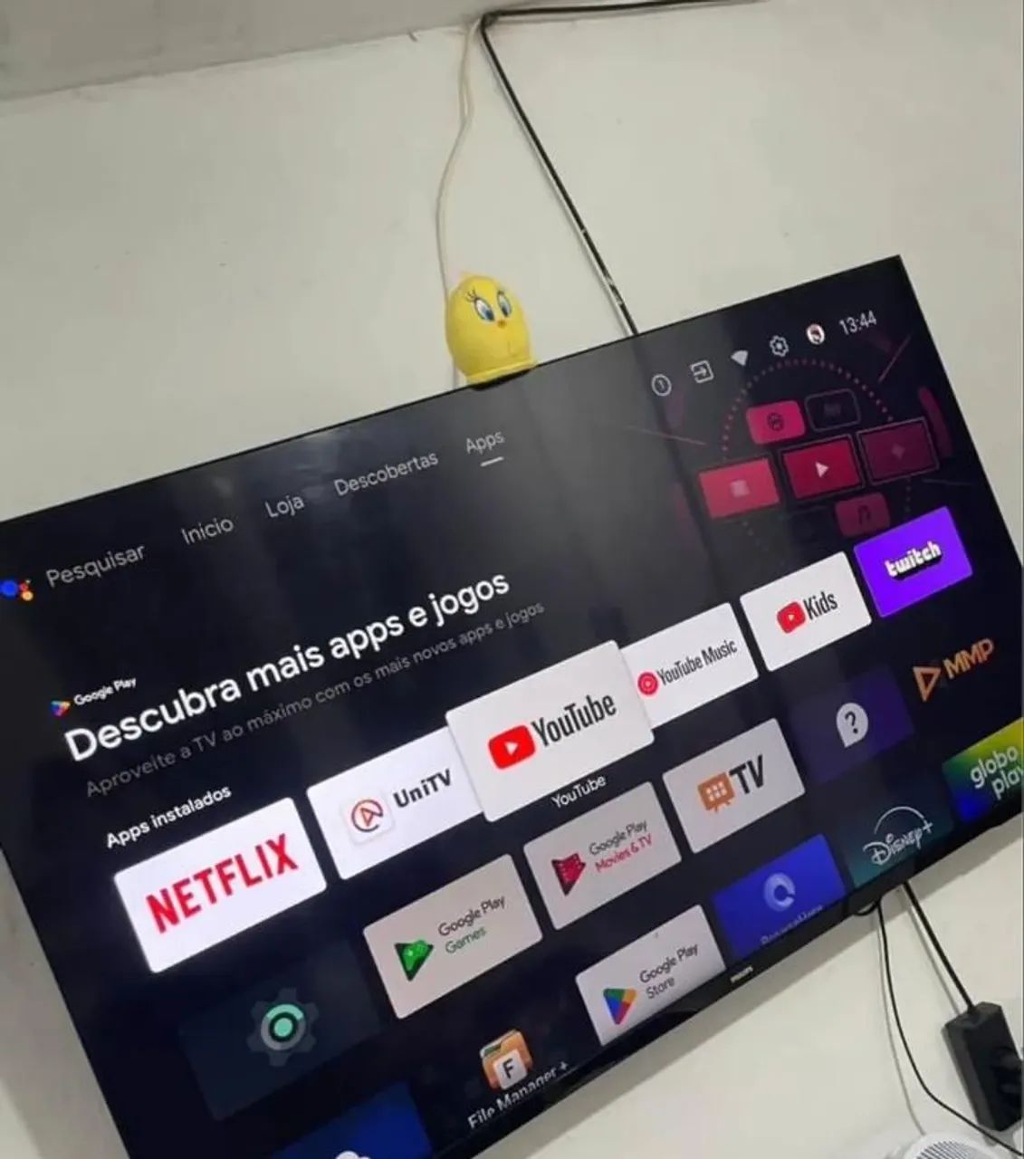 Smart TV Philips 55" 4K Android TV - Ótimo Estado - Foto 2