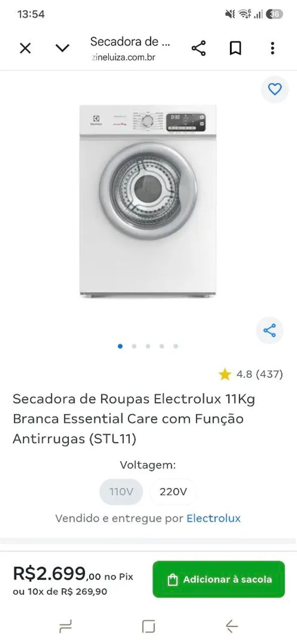 Secadora Electrolux 11kg Essential Care - Foto 3