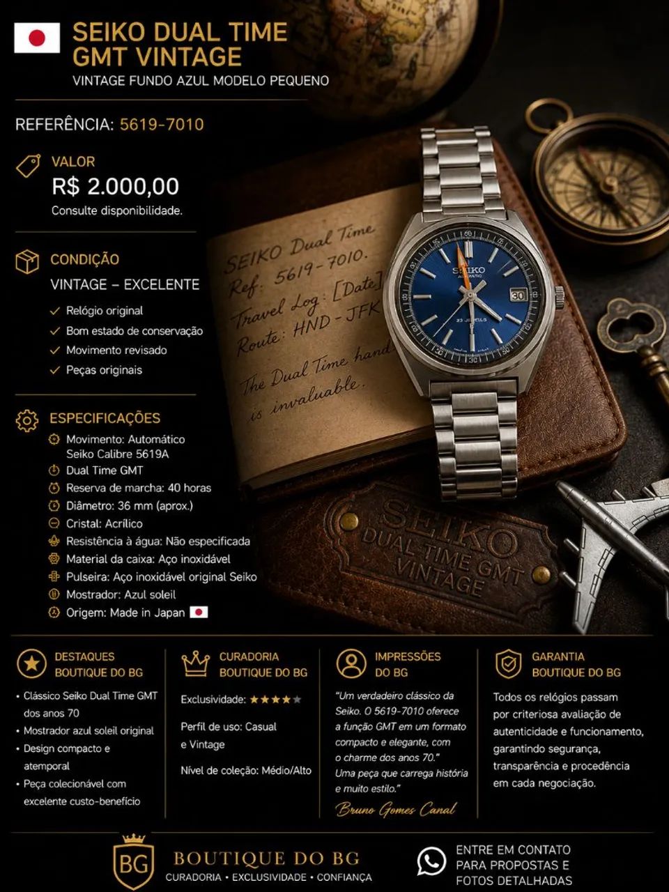 ? SEIKO DUAL TIME GMT VINTAGE 