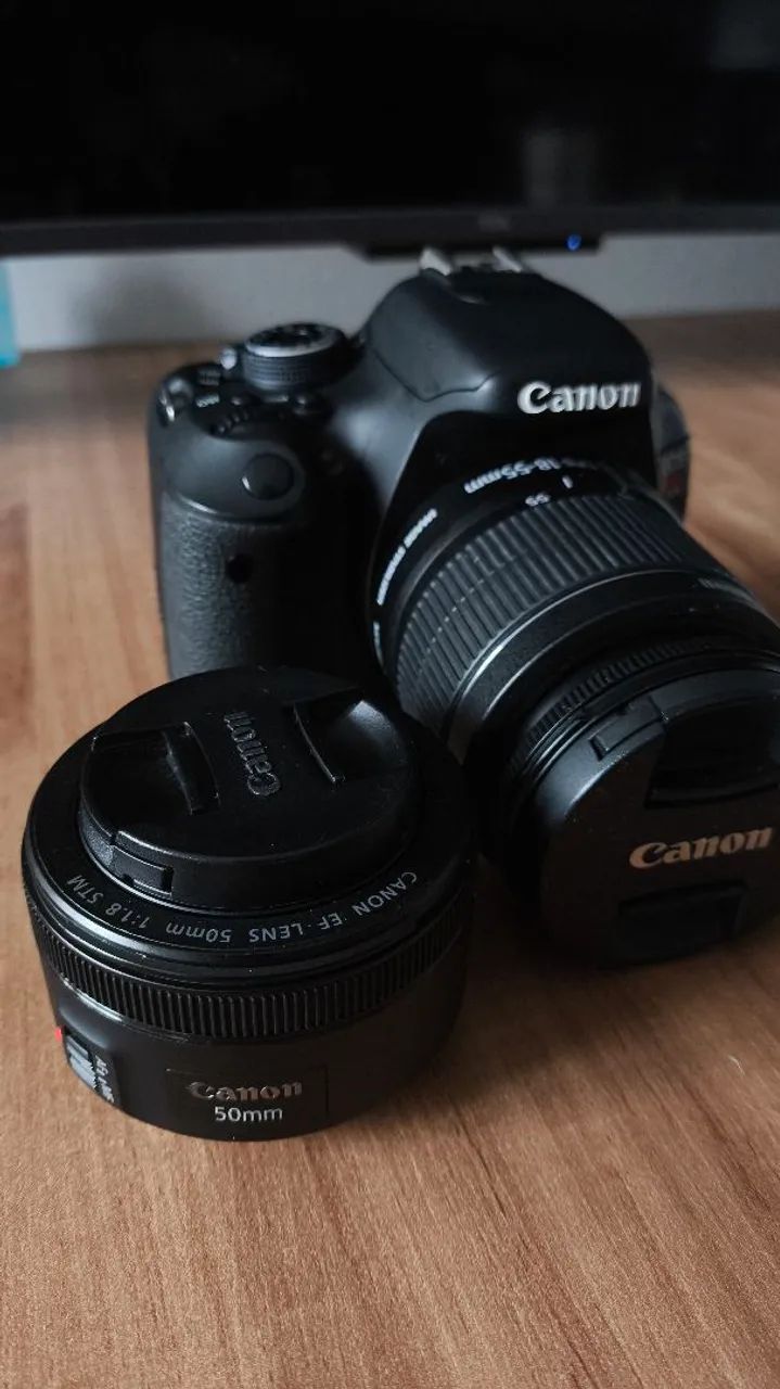 Câmera Canon t3i com duas lentes - Foto 2