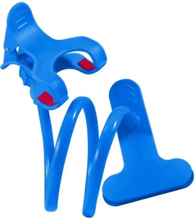 Suporte Para Celular Articulável Universal Com Garra - Azul