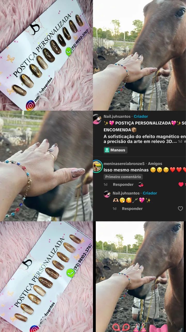 POSTIÇA PERSONALIZADA~SOB ENCOMENDA - Foto 2