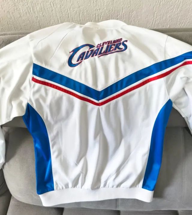 Jaqueta NBA Original Com Zíper, Blusão Branco (não Envio) - Foto 3