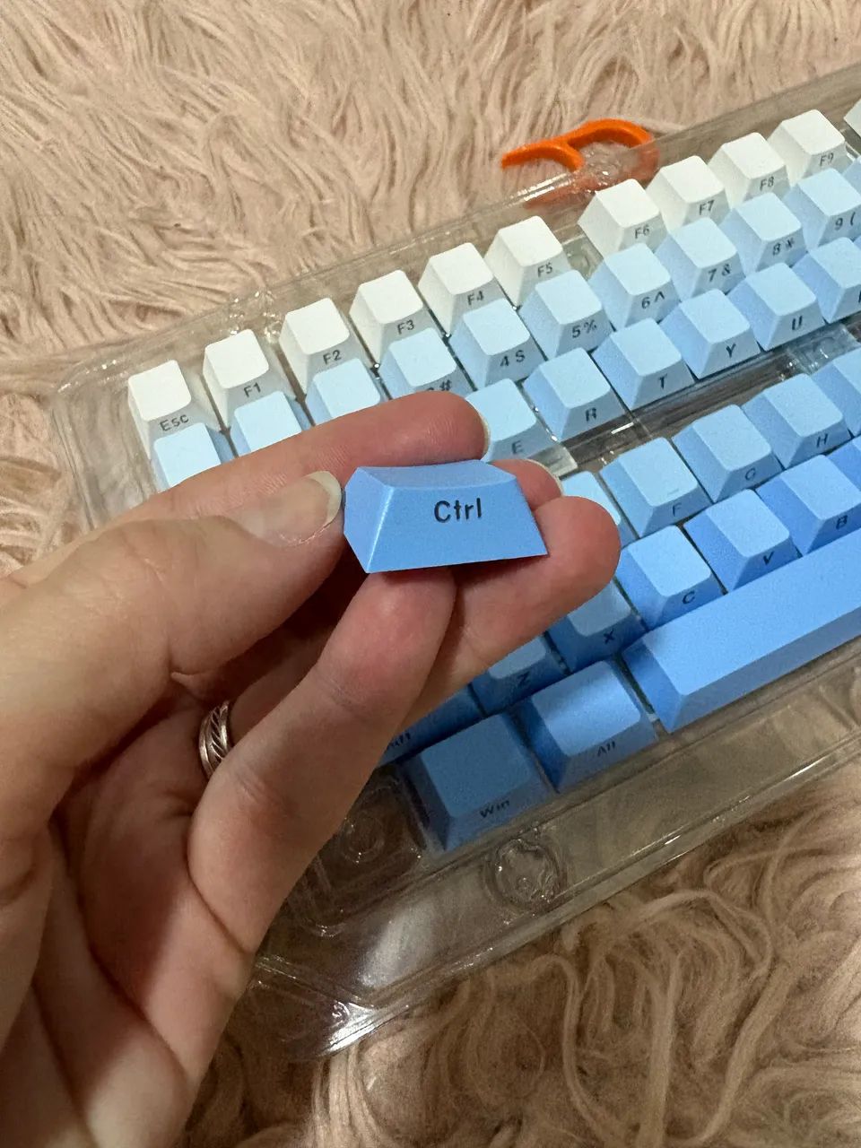 Keycap womier - azul degrade - Foto 3