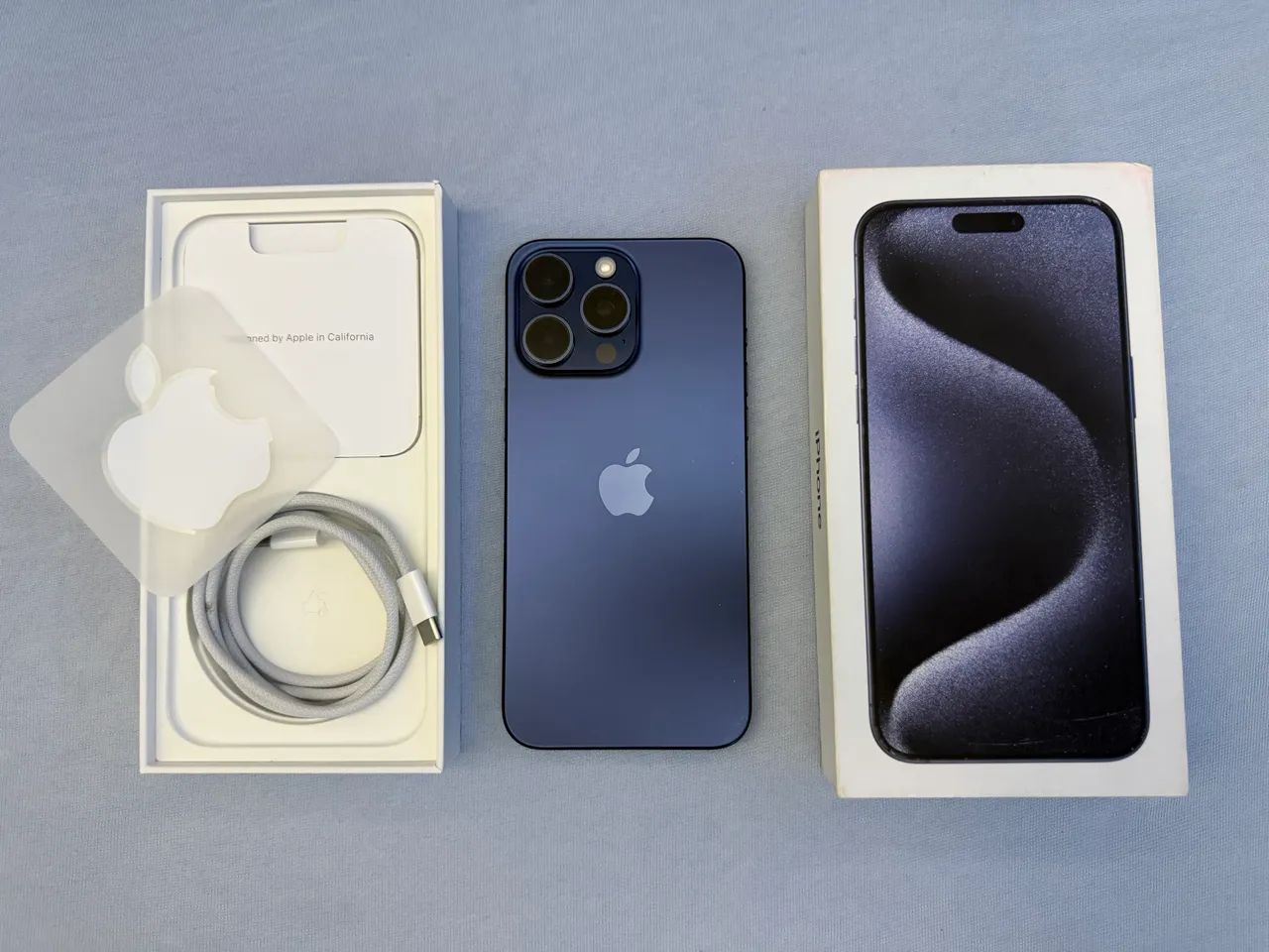 iPhone 15 Pro Max 256GB - Azul Titânio - Foto 2