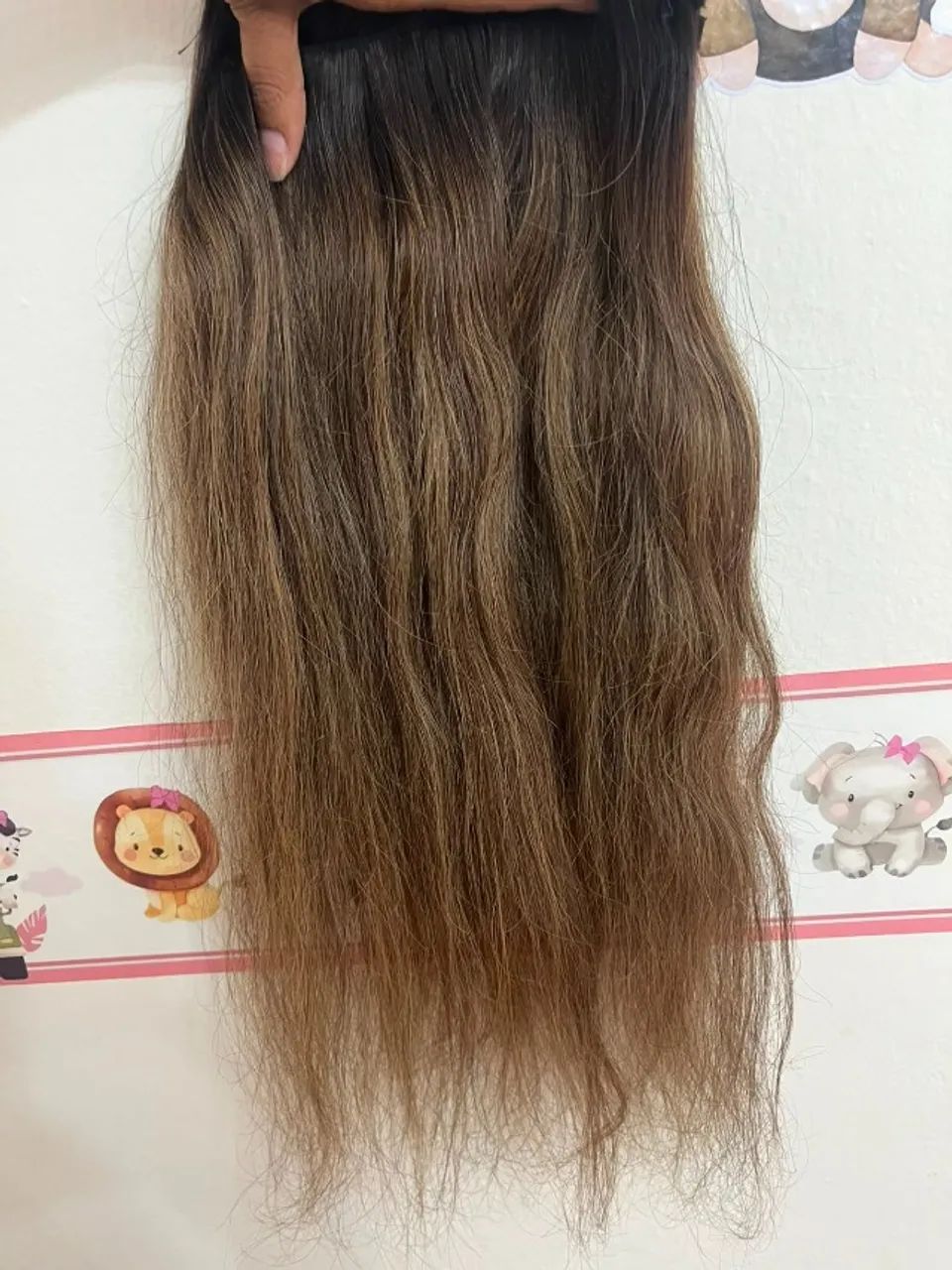 Cabelo humano. 100g, duas faixas - Foto 5