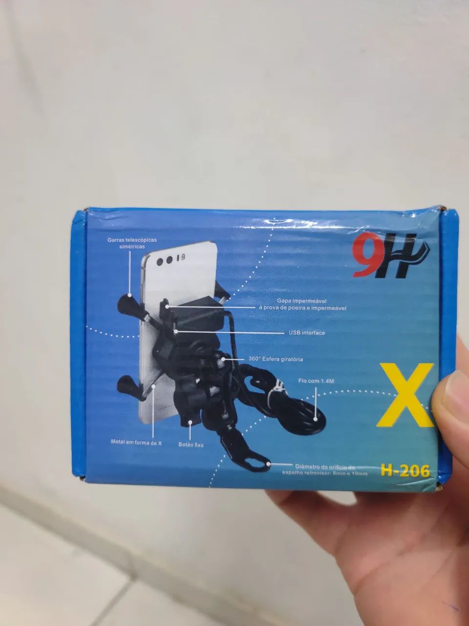 Suporte celular para moto super reforçado com usb