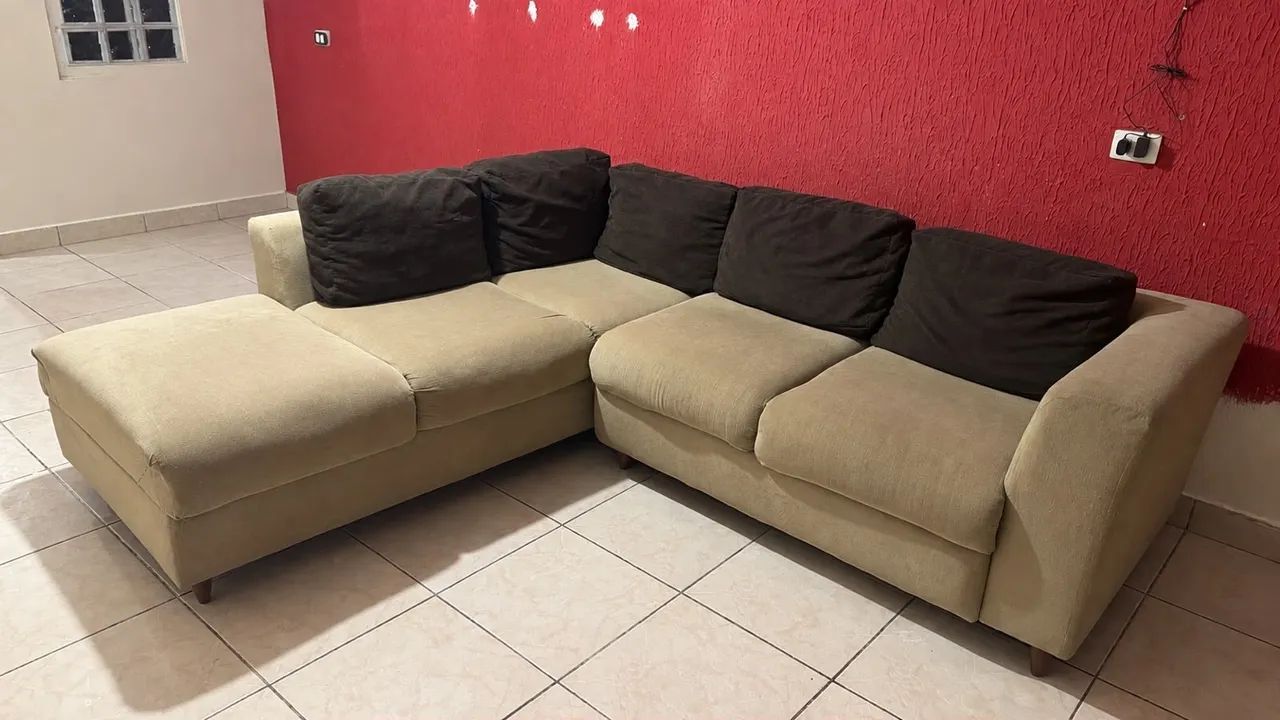 Sofá 5 lugares em L