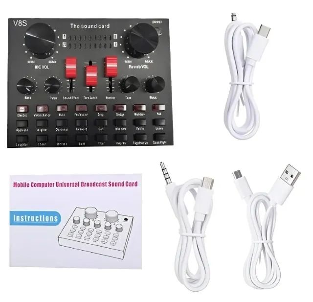 Kit Interface Mesa V8 e Microfone Bm 800 Com Braço Articulado - Foto 5