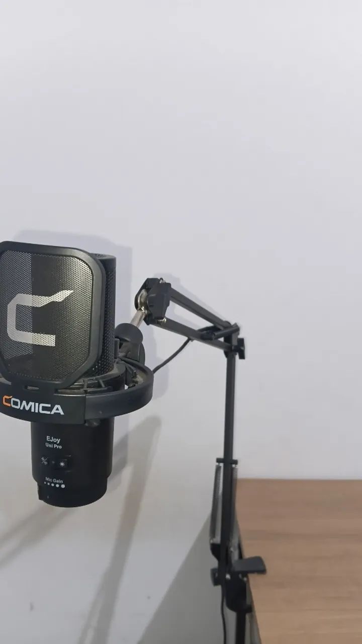 MICROFONE DE MESA COMICA UNI JOY PRO SEMI NOVO