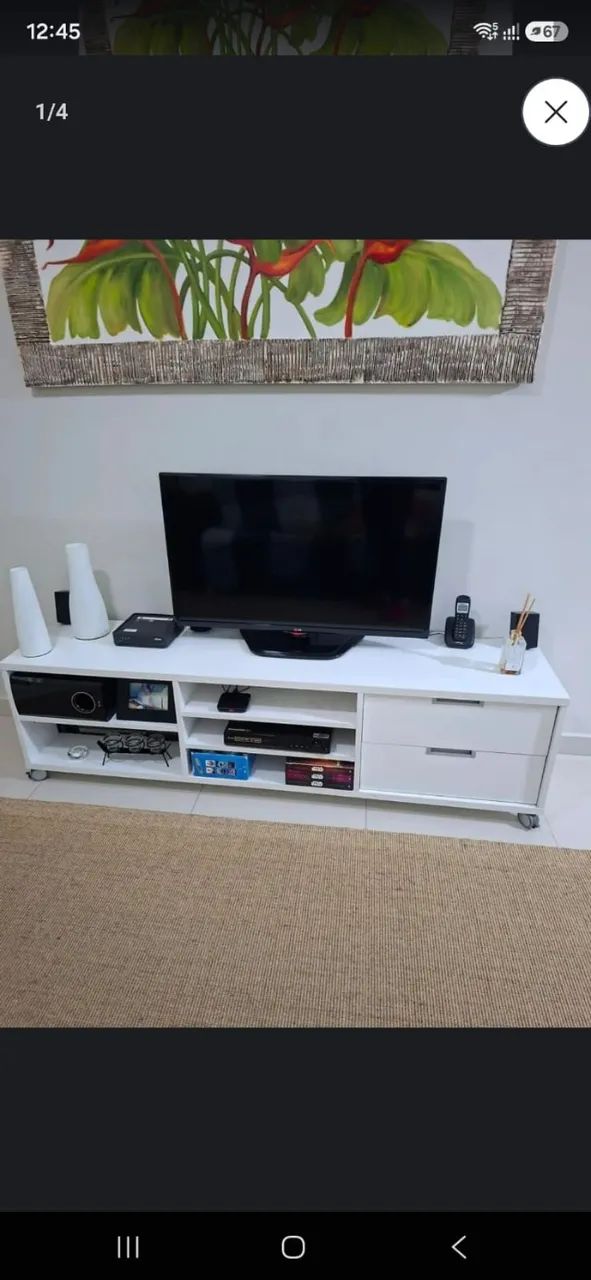 Rak para televisão branco - Foto 3