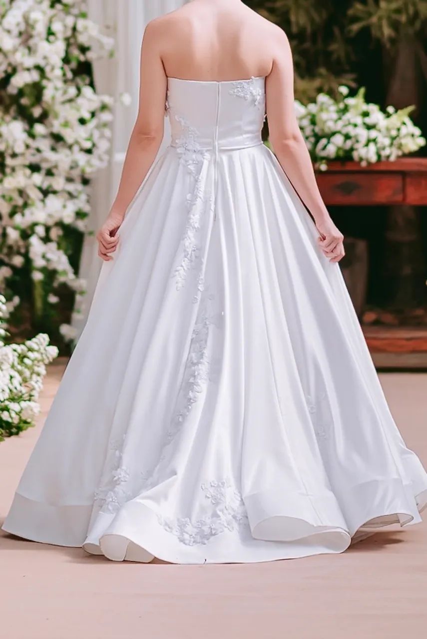 Vestido noiva tomara que caia  - Foto 2