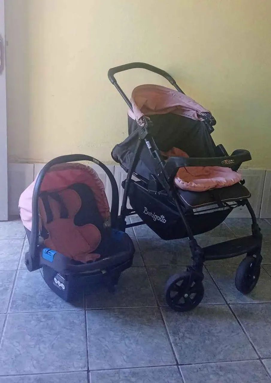 Carrinho de bebê + Bebê conforto - Foto 3