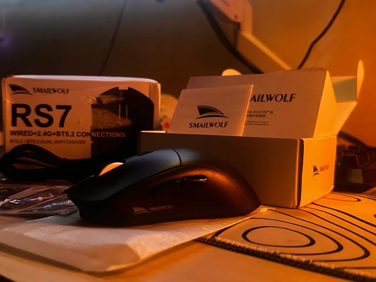 Mouse Gamer Smailwolf RS7 (TRI MODE/Sensor Pixart 3311) - Foto 2