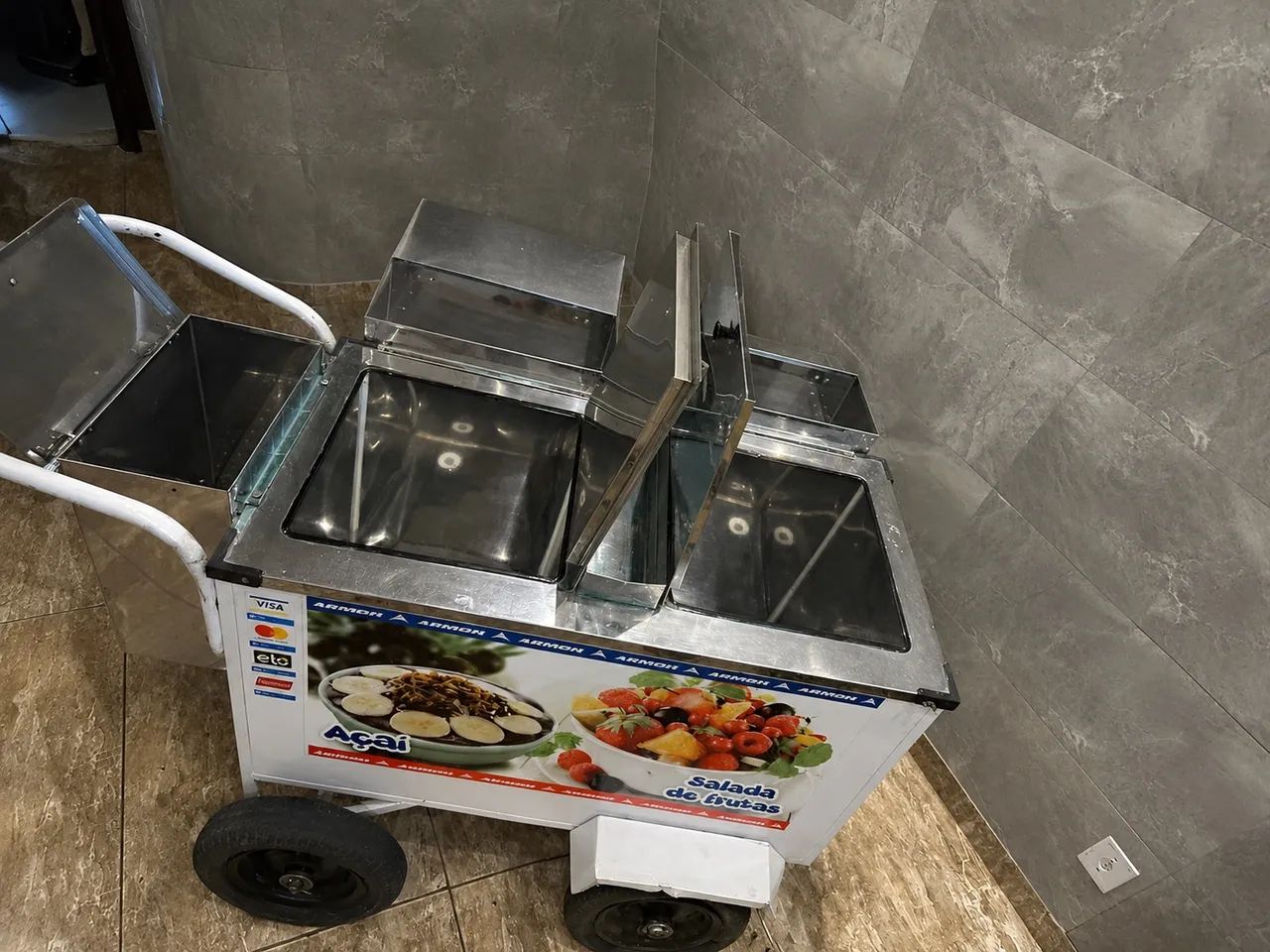 Carrinho 2 em 1 açaí e salada de fruta!  - Foto 2