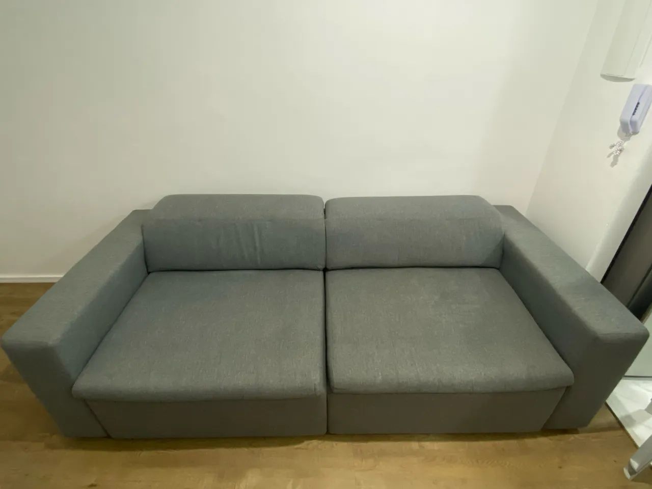 Sofá linho cinza 2,30m - Foto 4