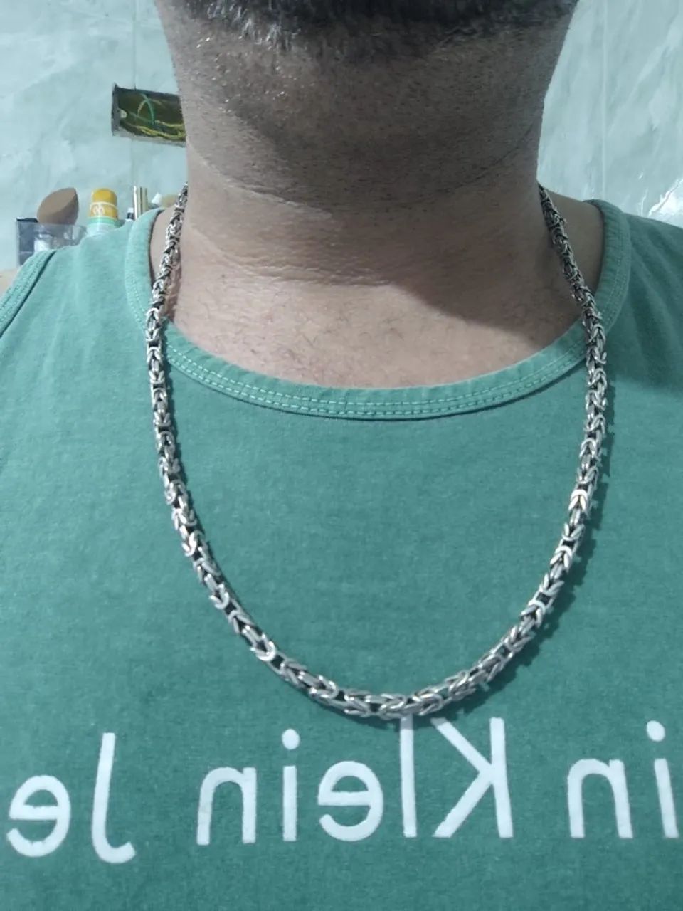Cordão de prata , 66cm , modelo peruano.   - Foto 2