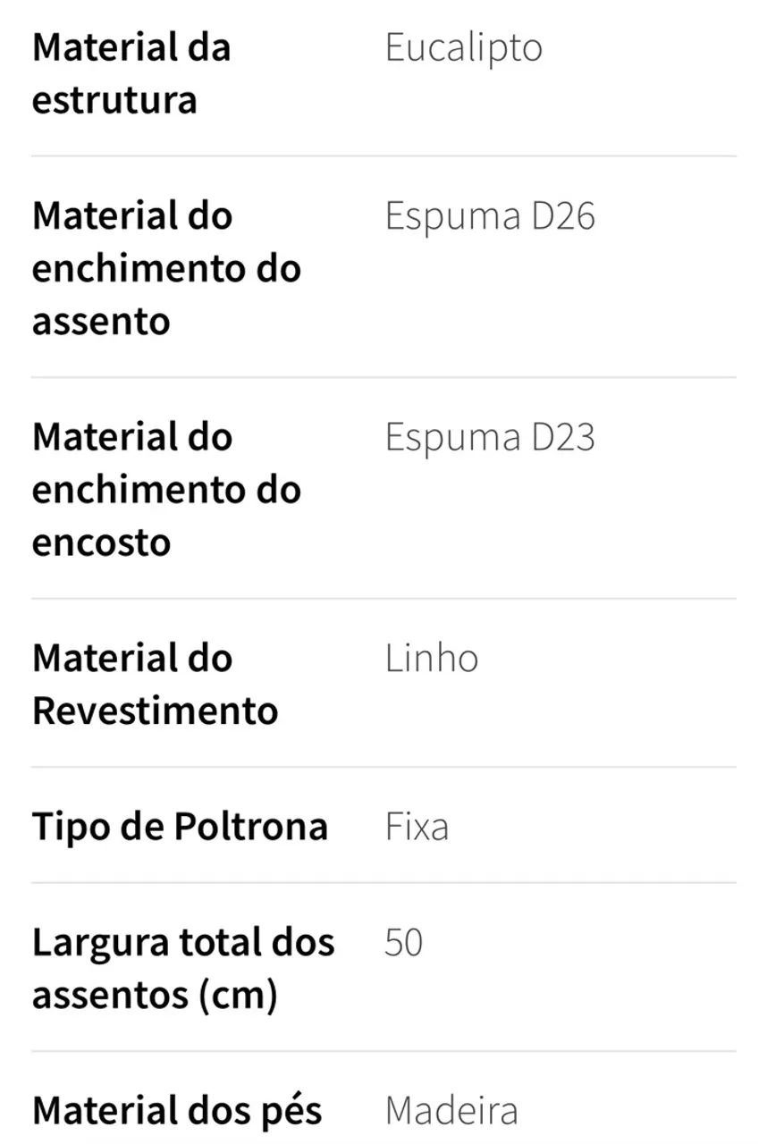 Poltrona Jasper Linho Bege  - Foto 5