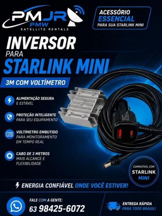 Cabo com inversor 30V para Starlink Mini - Foto 3
