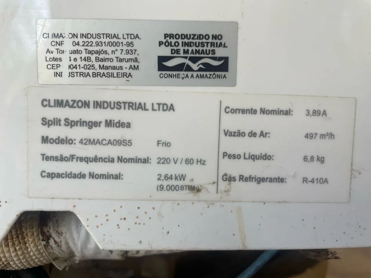 Ar condicionado Split Springer Midea 9 mil btus - Foto 2