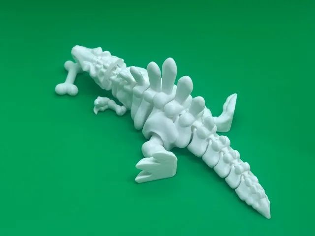 Epinossauro Articulado 3D Branco - Foto 3