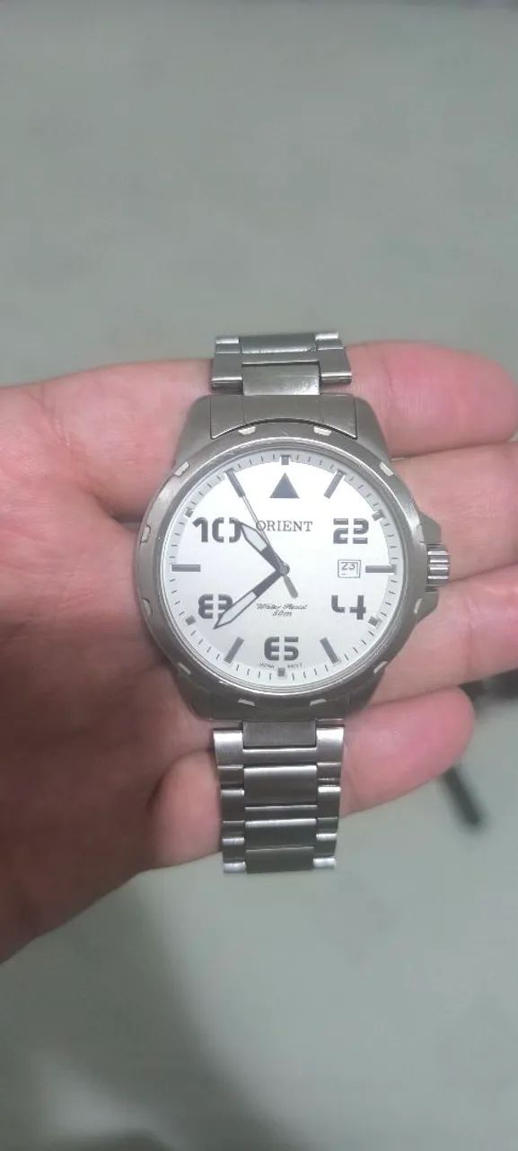 Relógio Orient Masculino Prata Mbss1195a S2sx original.