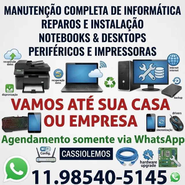informatica a domilicilio 24 horas todas as regioes 