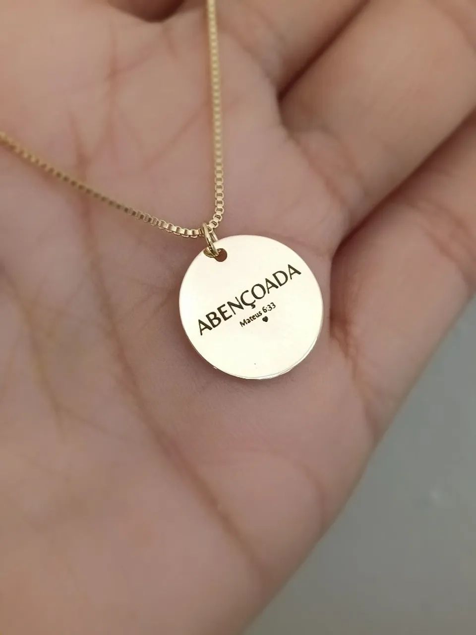 Cordão Semijoia ABENÇOADA