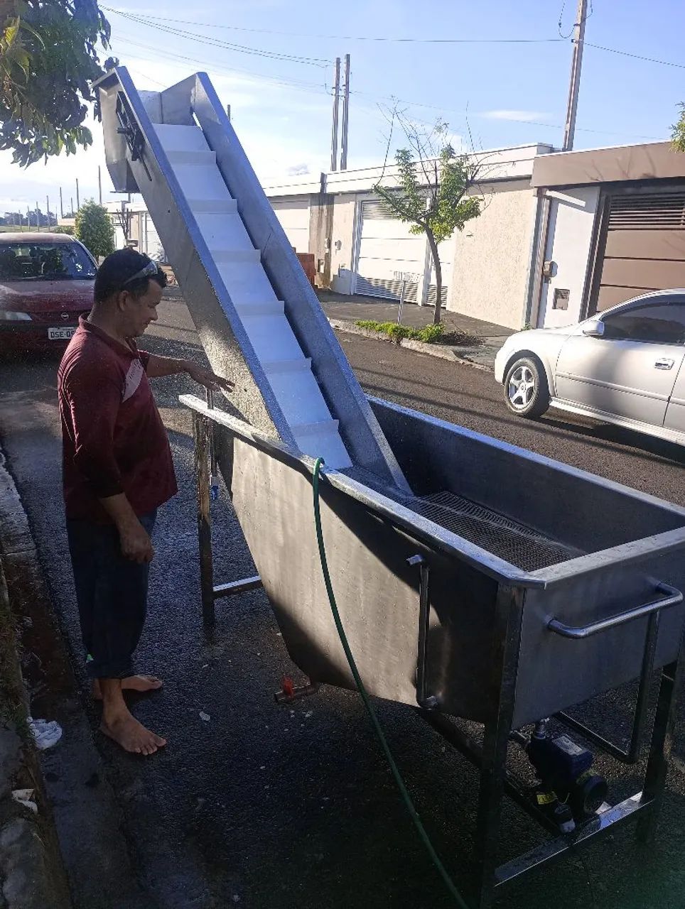 Lavador de Frutas automático 1000 kilos hora  - Foto 4