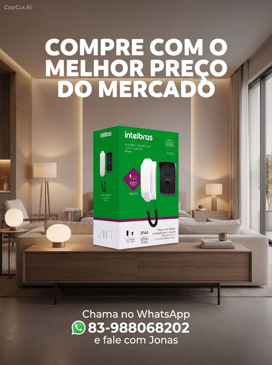 INTERFONE PORTEIRO RESIDENCIAL  - Foto 3