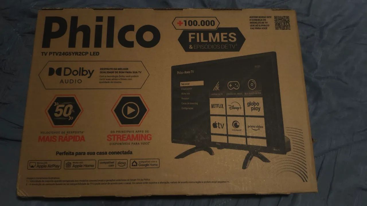 Smart TV Philco 24p - LED Roku - NOVA E LACRADA! 