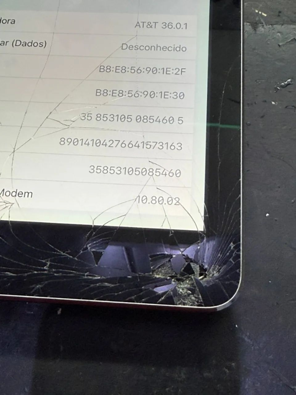 Ipad Air wifi e 3g  A1475 - Detalhe com o vidro quebrado - Foto 2