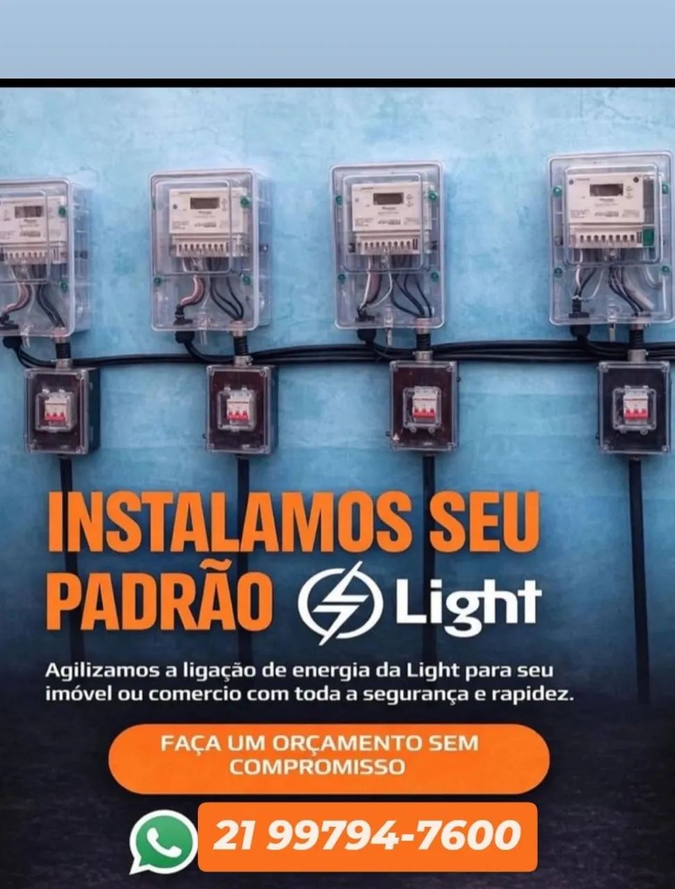 Padrão light montado com ligação junto light 