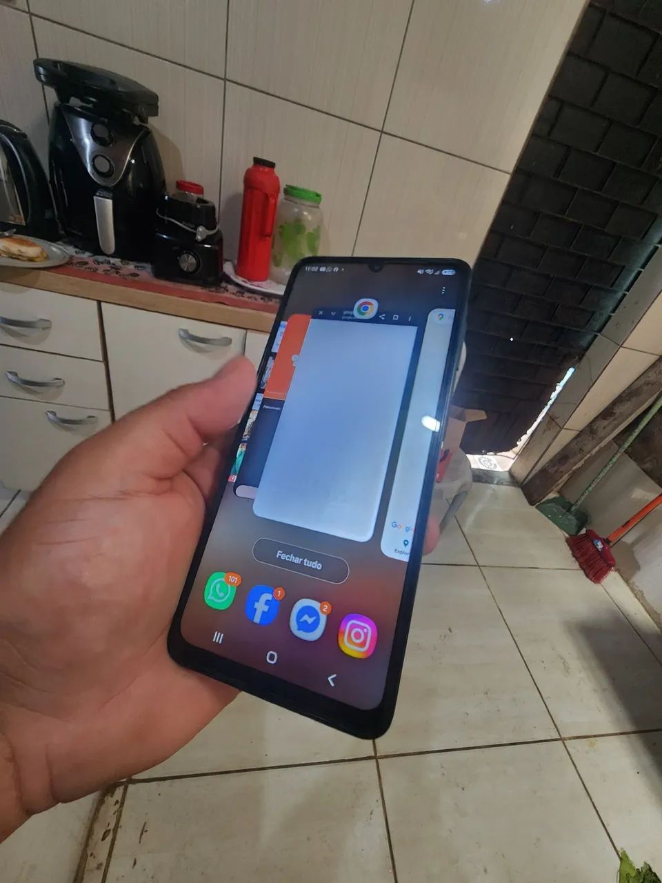 Samsung A07 ainda não garantia completo na caixa