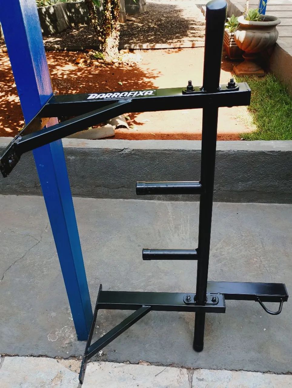 Barra fixa com suporte saco  - Foto 4